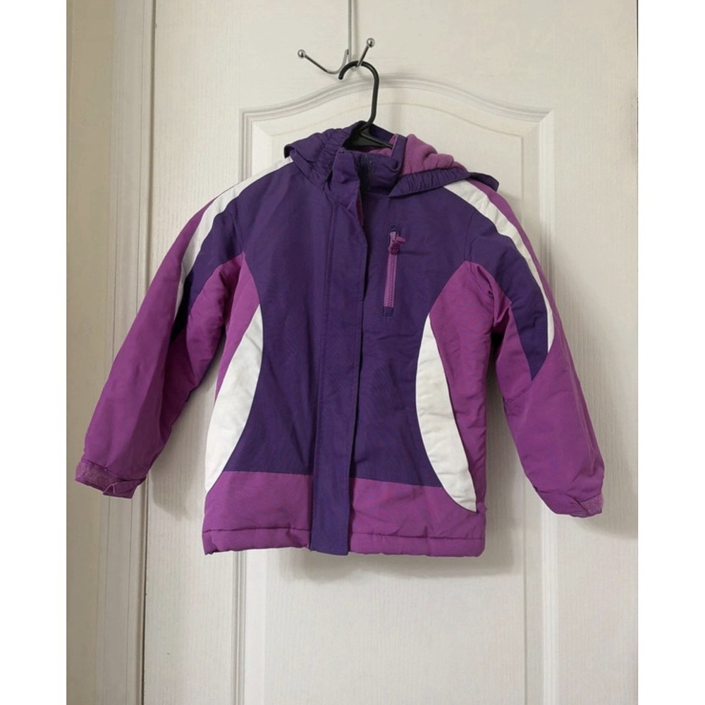 Girls Athletech Retro Purple Coat Size 6X